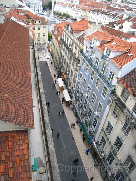 IMG_4671.JPG - Looking down from the street elevator. It goes from a walkway from the streets above down to the central city level.